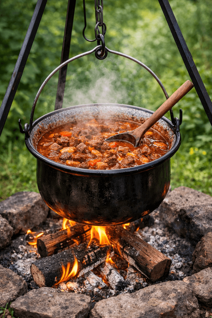 Gulasch aus dem Dreibein